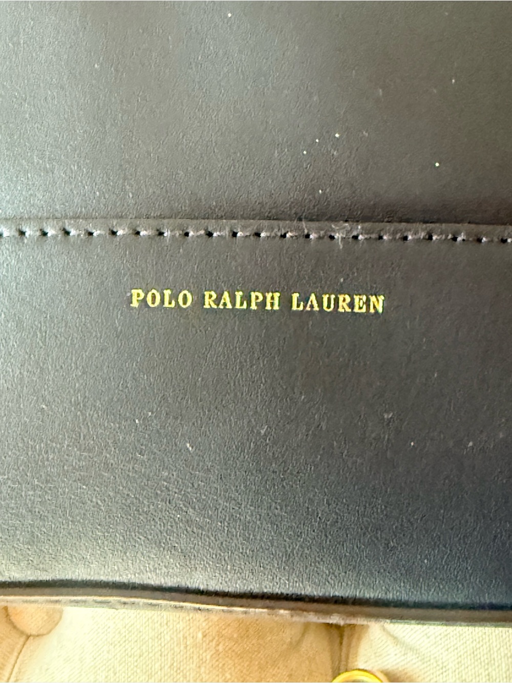 Polo Ralph Lauren Navy Leather Hobo S Bag - EXCELLENT - Picture 10 of 14